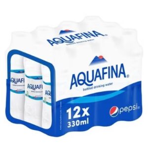 أكوافينا مياه شرب معبأه 330 مل × 12 عبوة