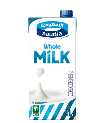 حليب السعودية كامل الدسم 1 لتر